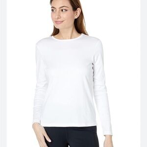 L.L. Bean Women's Classic White Long Sleeve Tee